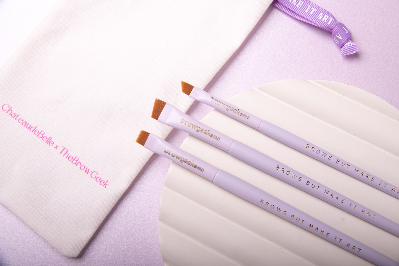 LIMITED EDITION CHATEAUDEBELLE X THE BROW GEEK BRUSH COLLECTION - Brows but make it art 💜