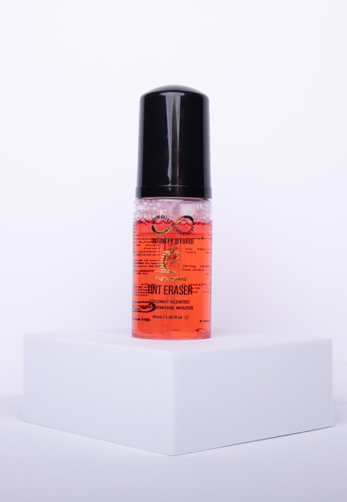 INFINITY TINT ERASER FOAM MOUSSE - 40ML COCONUT SCENT, CHERRY PINK COLOUR