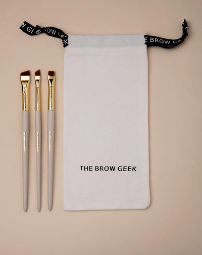 SET DI PENNELLI IBRIDI THE BROW GEEK PRO (3 PENNELLI PER KIT) 