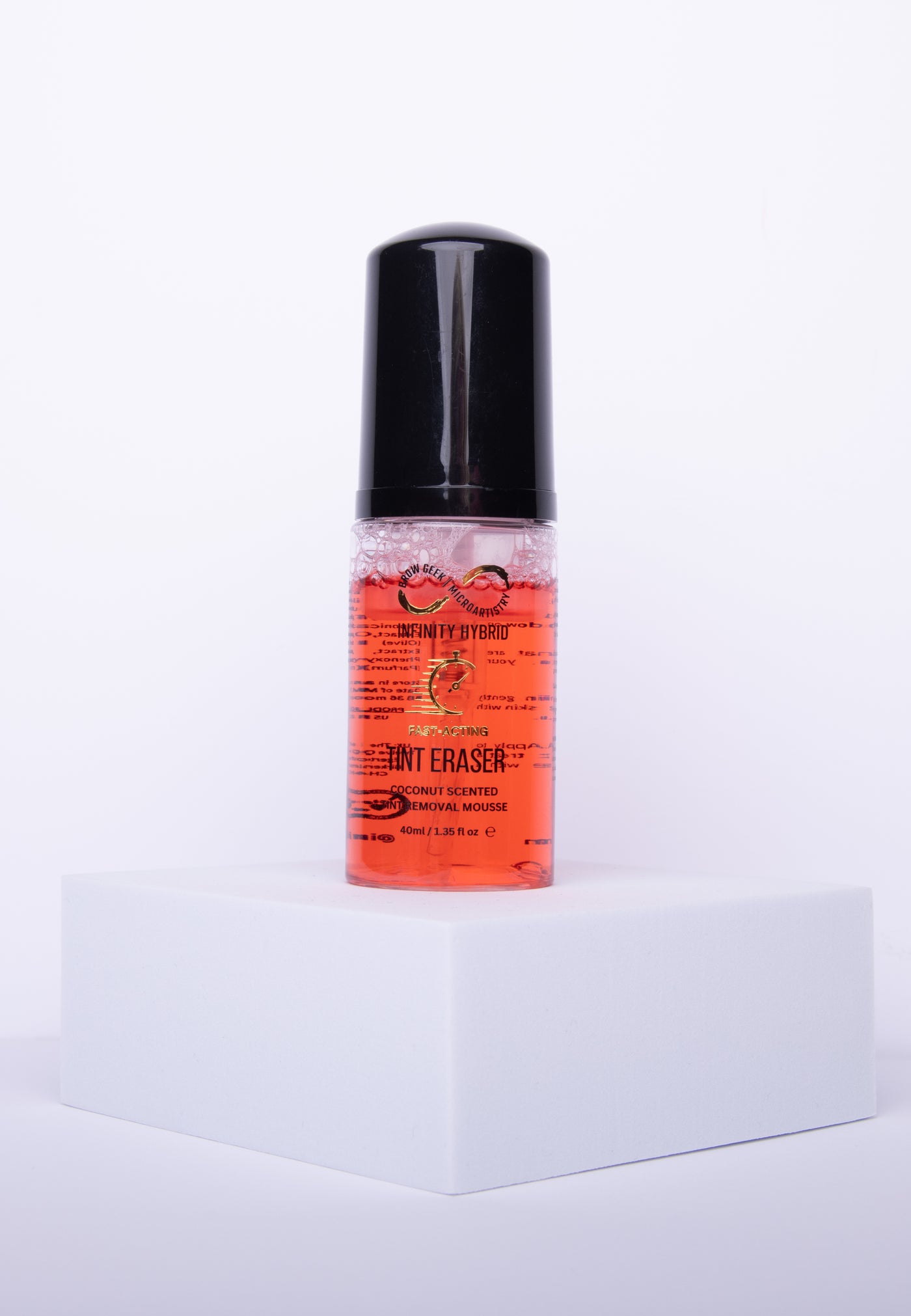 INFINITY TINT ERASER FOAM MOUSSE - 40ML COCONUT SCENT, CHERRY PINK COLOUR