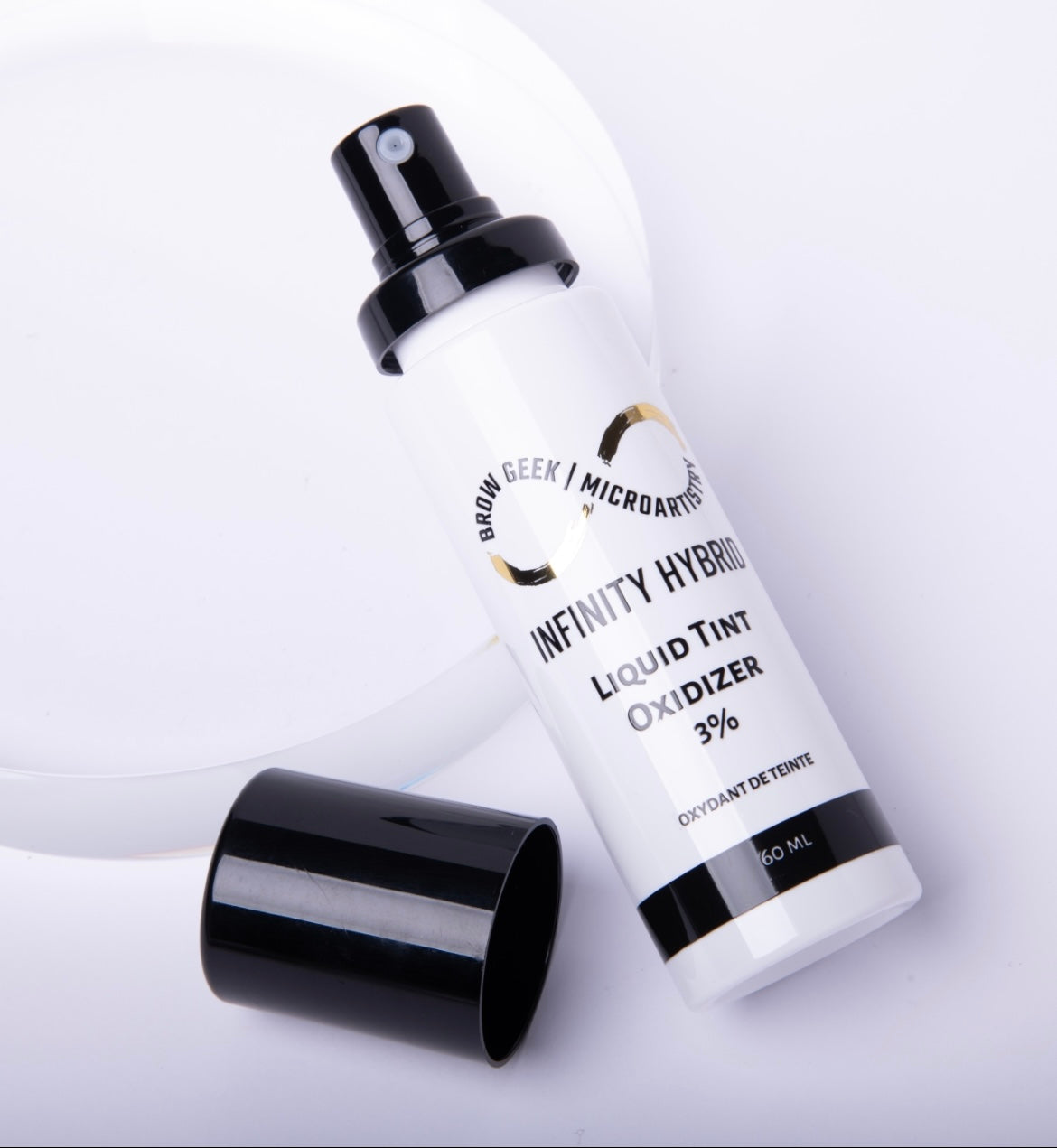 INFINITY LIQUID SPRAY OXIDISER (DEVELOPER) 3% 60ML suitable for airbrush brows & manual application