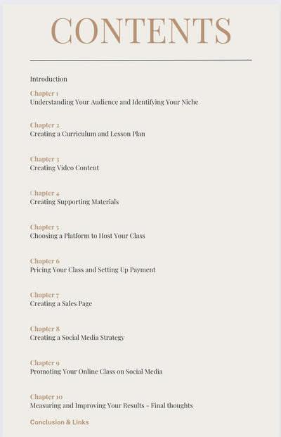 How To Create an Online Class E Book